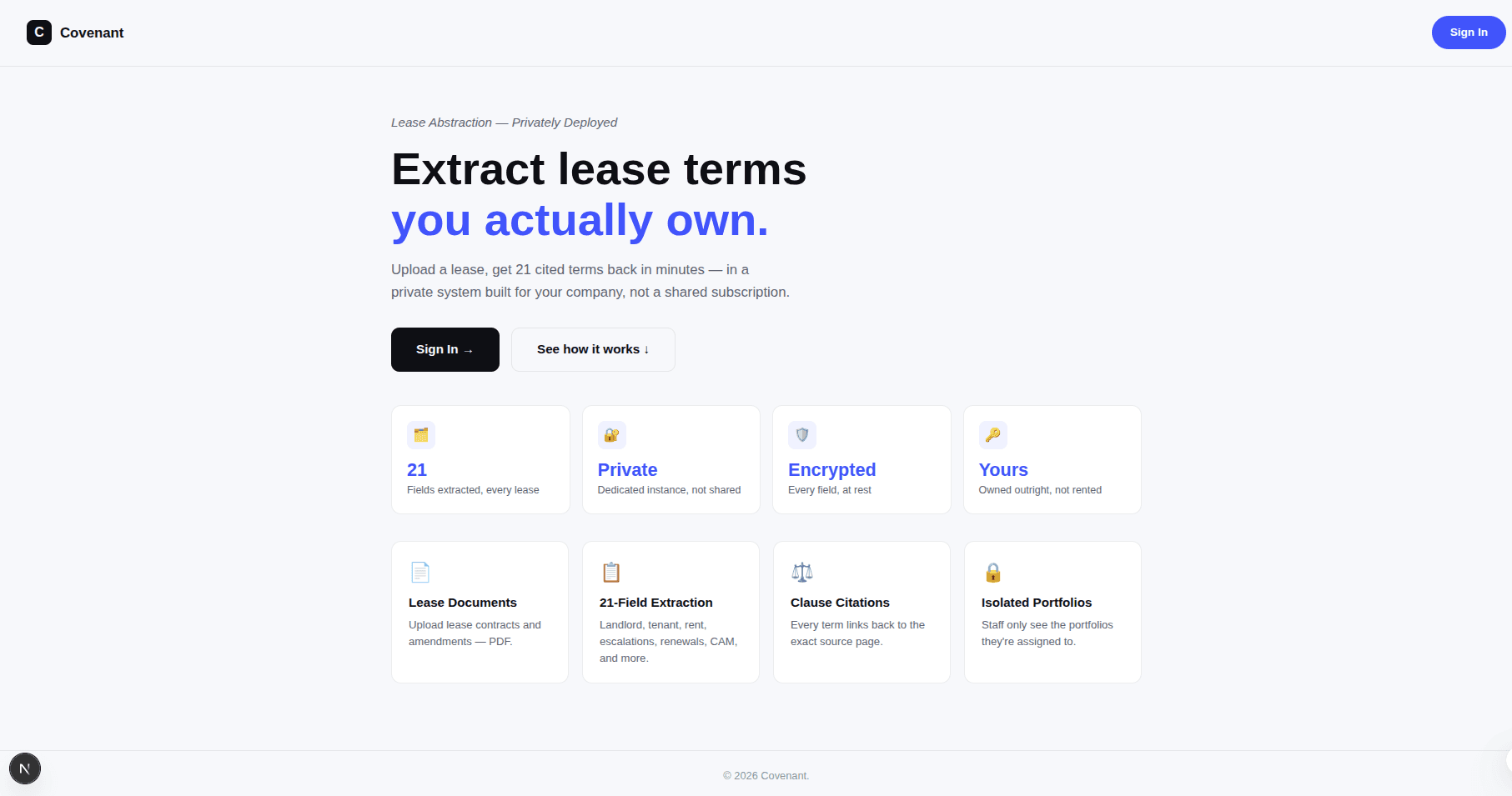 Lease Intelligence Platform